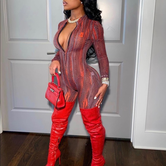 Red Jumpsuit - Picture 1 of 2